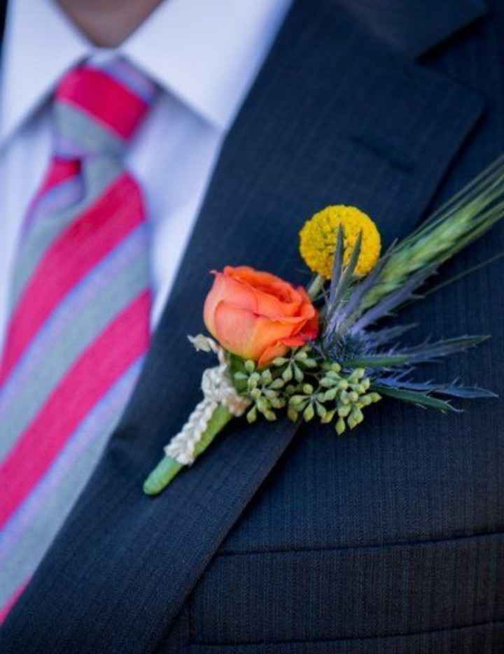 Boutonniere con color Amarillo 🌻 - 10