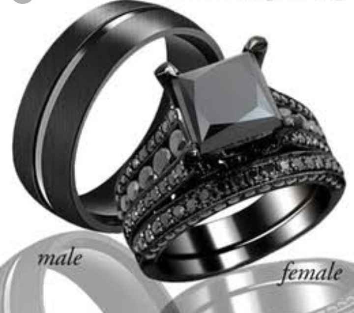 Anillos de matrimonio Negros - 1