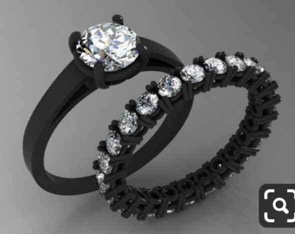 Anillos de matrimonio Negros - 11