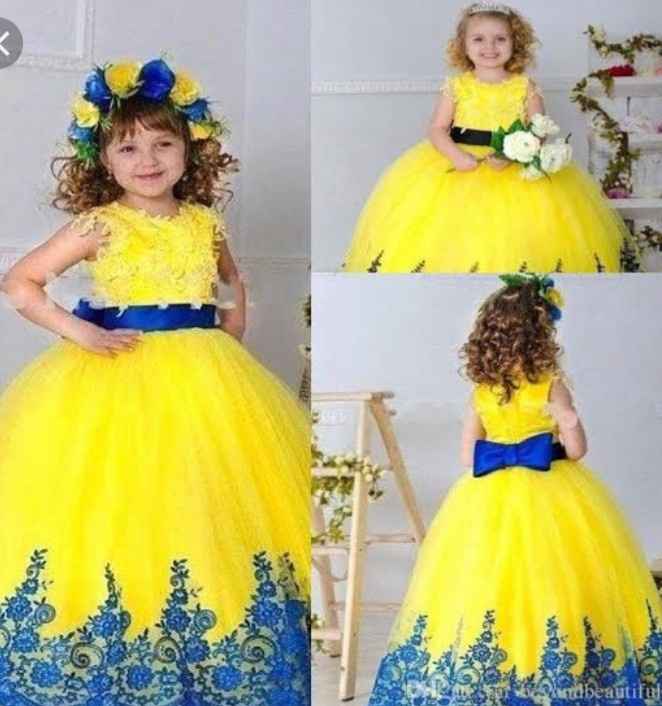 Vestidos con Amarillo para Meninas - 1