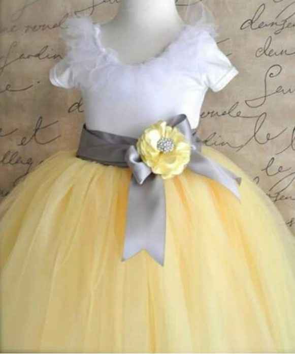 Vestidos con Amarillo para Meninas - 8