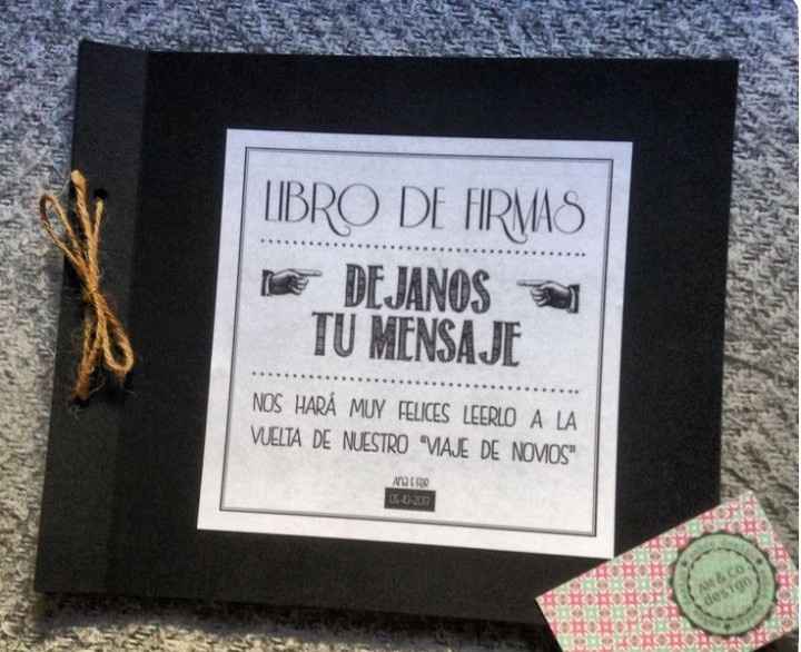 Libros de firma color Negro - 3