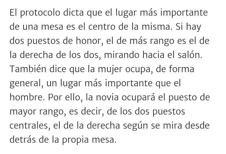 Mesa de novios. De qué lado va el novio y la novia? - 1