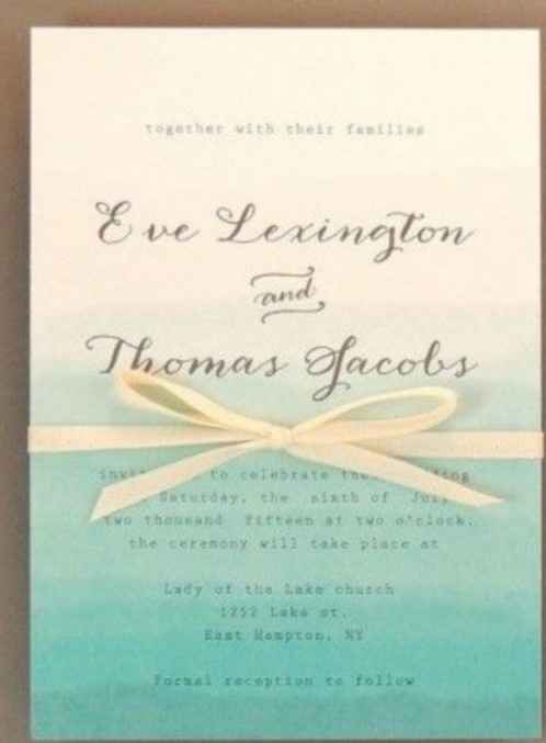 ideas para invitaciones boda en la playa - 1