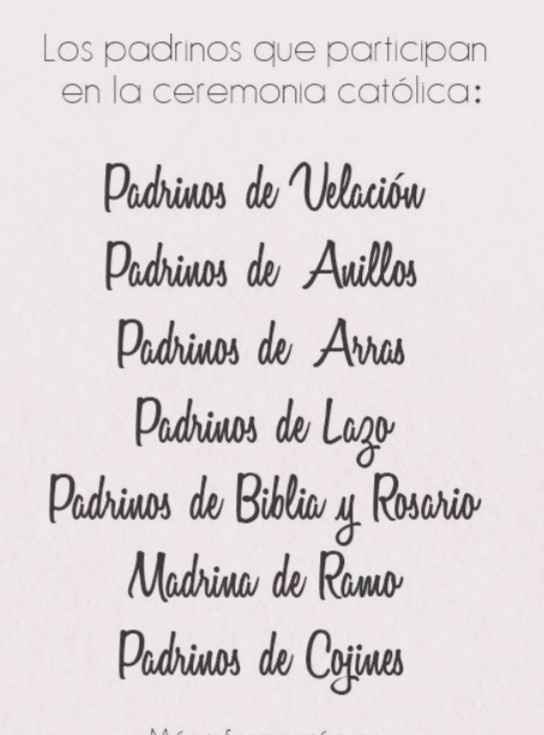 Los padrinos de velacion son los mismos que los de anillos - 1