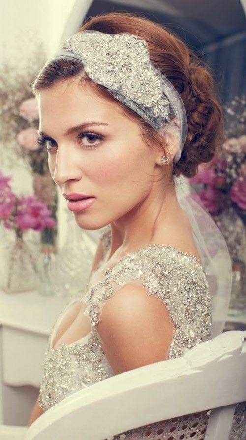 Bandas para el cabello en lugar de velo - 3