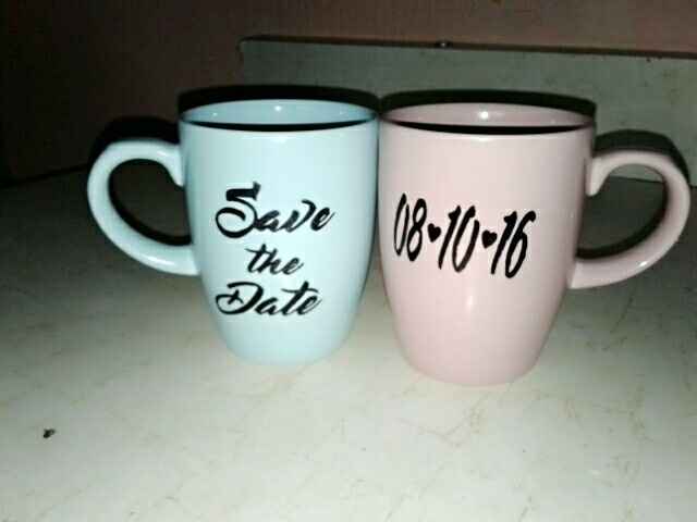 Tazas para nuestro save the date!!! - 1