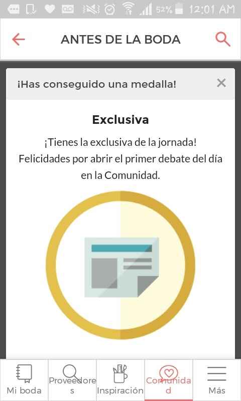 Medalla de "exclusiva" - 1