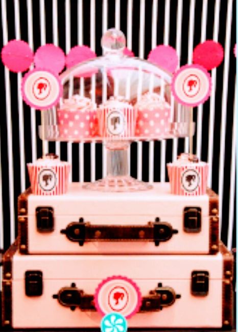 Temática Barbie en Despedida de Soltera. Pasteles en Rosa. 3
