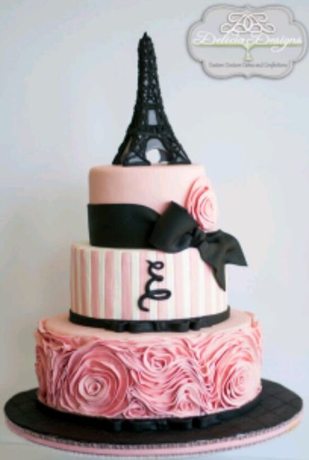Despedida de soltera Temática París, tu pastel en Rosa. 1