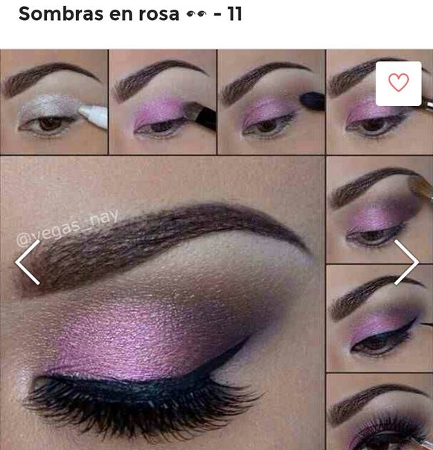 Maquillaje en tonos rosas. 3