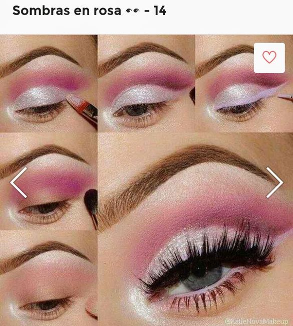Maquillaje en tonos rosas. 5