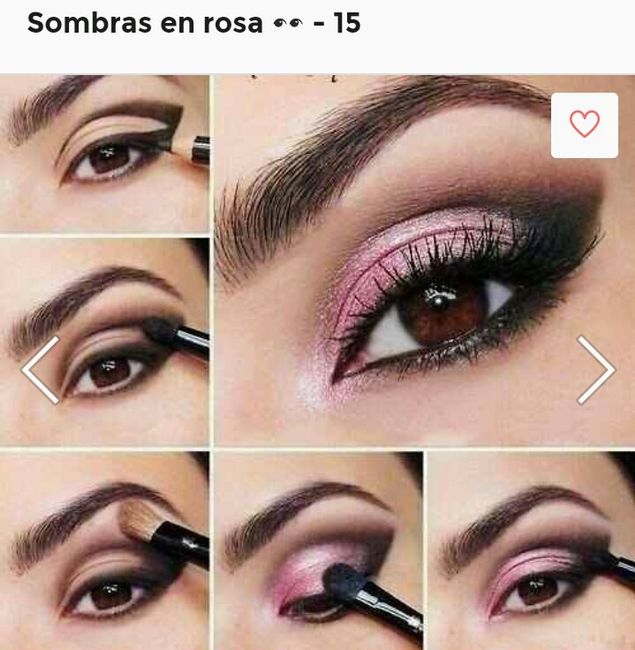 Maquillaje en tonos rosas. 6