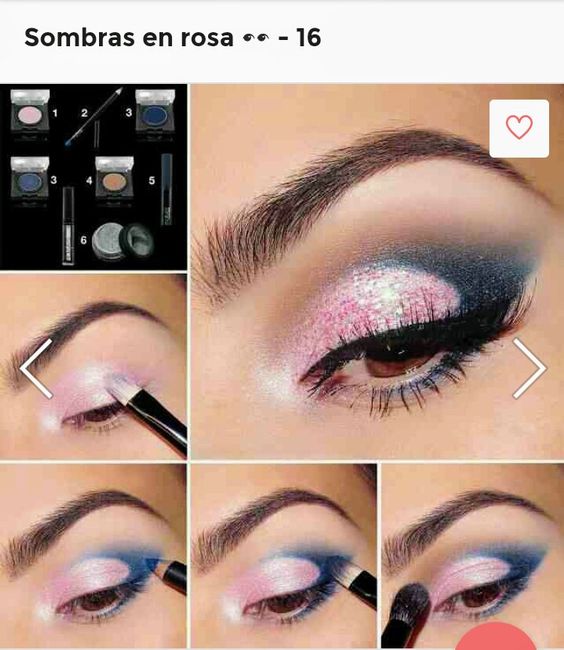 Maquillaje en tonos rosas. 7