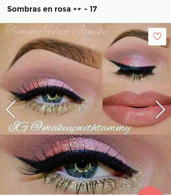 Maquillaje en tonos rosas. 8