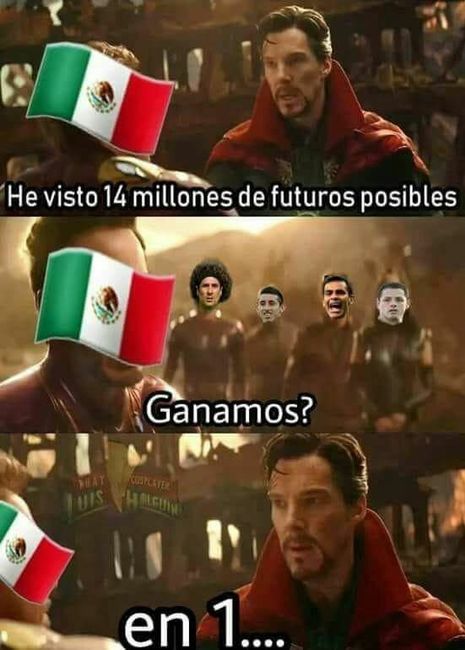 Mi pronóstico en pareja... jejeje, ganó México e hizo historia. 5