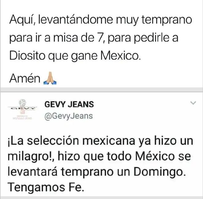 Mi pronóstico en pareja... jejeje, ganó México e hizo historia. 19