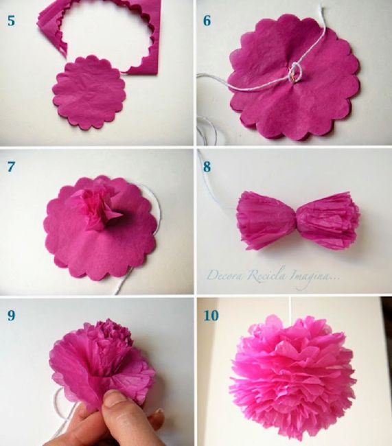 Flores gigantes decorativas en tu boda.así lucen en silla y cortina y así se hacen (diy) 14
