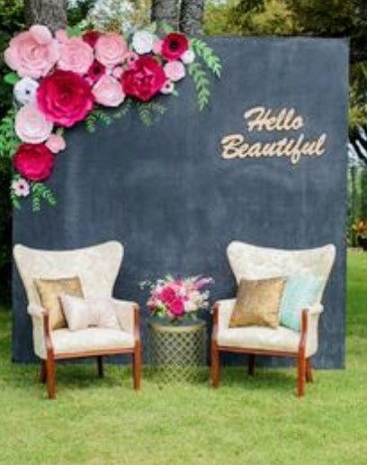 Flores gigantes decorativas en tu boda.así lucen en silla y cortina y así se hacen (diy) 25
