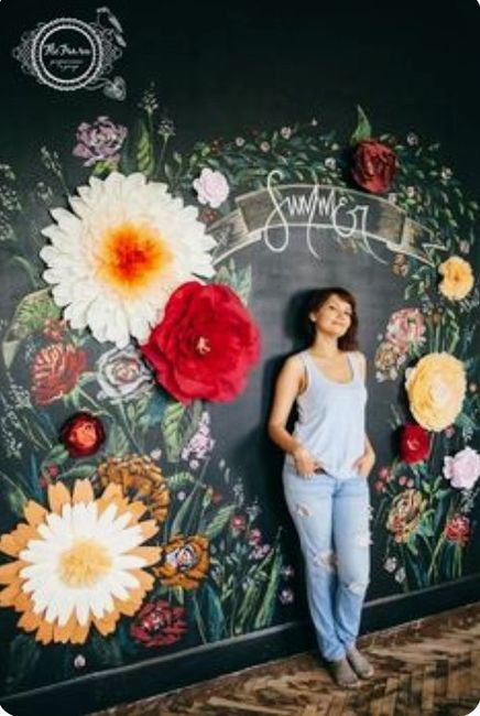 Flores gigantes decorativas en tu boda.así lucen en silla y cortina y así se hacen (diy) 26