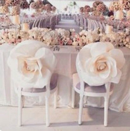 Flores gigantes decorativas en tu boda.así lucen en silla y cortina y así se hacen (diy) 40