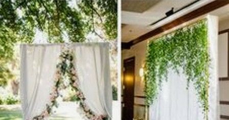Decora tu boda con tul, velos iluminados en Cortinas,pasillos y más. 5