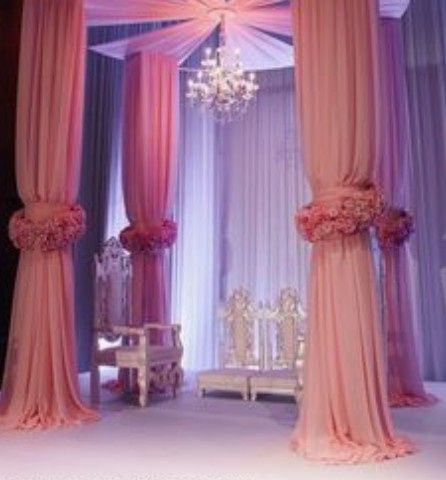 Decora tu boda con tul, velos iluminados en Cortinas,pasillos y más. 16
