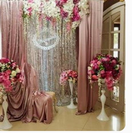 Decora tu boda con tul, velos iluminados en Cortinas,pasillos y más. 17