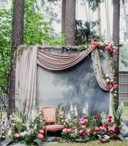 Decora tu boda con tul, velos iluminados en Cortinas,pasillos y más. 19