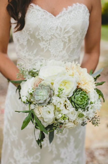Ramos de Novia con Suculentas (cactáceas) y otras flores 4
