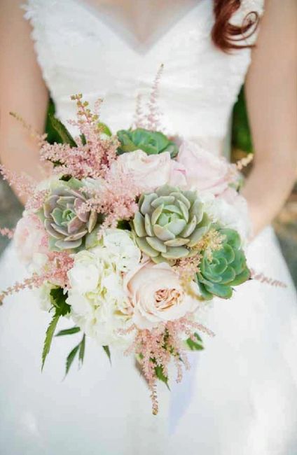 Ramos de Novia con Suculentas (cactáceas) y otras flores 5