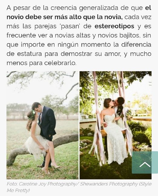 Novias altas,novios bajitos.trucos y consejos para imágen y estatura. 2