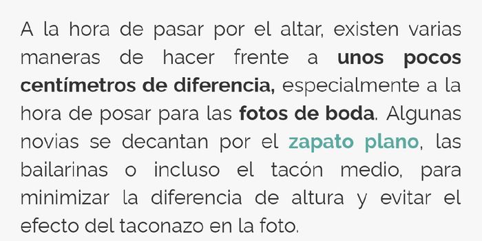 Novias altas,novios bajitos.trucos y consejos para imágen y estatura. 3