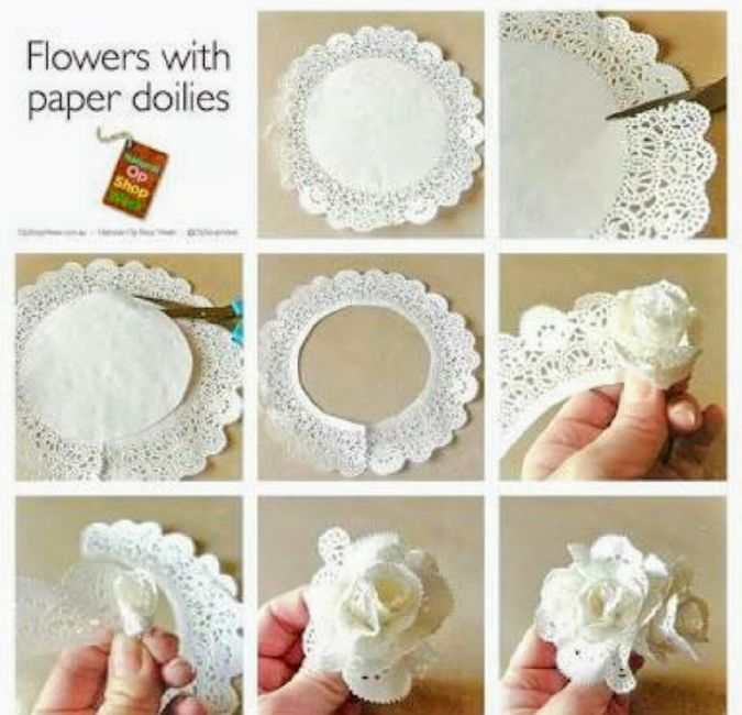 Flores con blondas hechas por tí (diy) 1