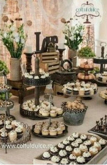 Decoración cubetas (valdes) o tinas de metal en boda vintage o Rústica 7