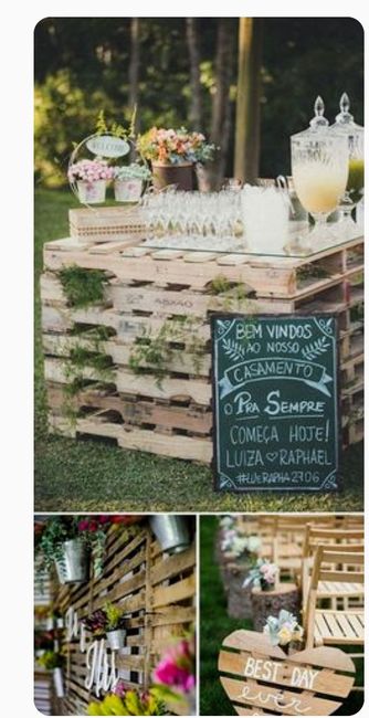 Decoración de señalamiento y letreros de madera para boda rústica o vintage. 9