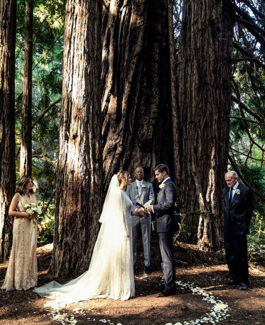 Boda de Actriz Hilary Swank se casó en el bosque 💒 - 9