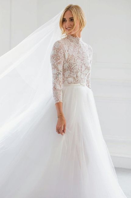 Chiara Ferragni Lució tres vestidos en su boda con rapero Ferez - 7