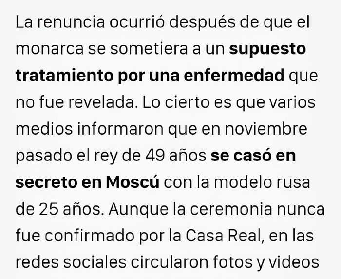 💒rey se casa con modelo y renuncia al reynado. - 18