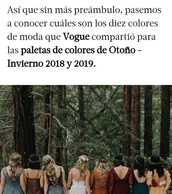 Colores para damas 2019. Moda de boda. 4