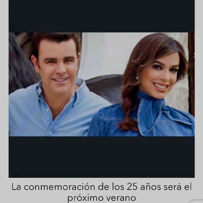 Biby Gaytán y sus Bodas de Plata.su hija diseñó su vestido. - 4