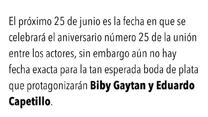Biby Gaytán y sus Bodas de Plata.su hija diseñó su vestido. - 6