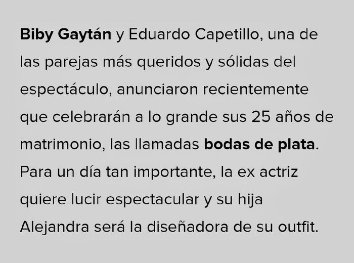 Biby Gaytán y sus Bodas de Plata.su hija diseñó su vestido. - 8
