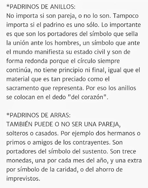 Padrinos de que debo tener... ¿? 8