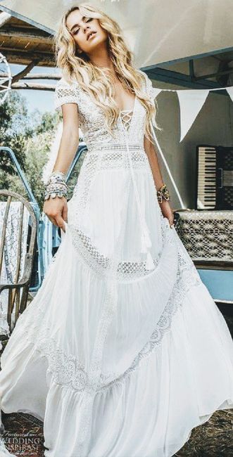 Que opinan de este vestido para boda en playa ? 7