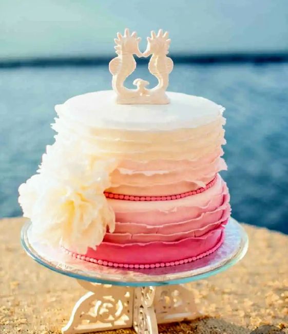 Estos pasteles para boda en Playa! Inspiración... - 7