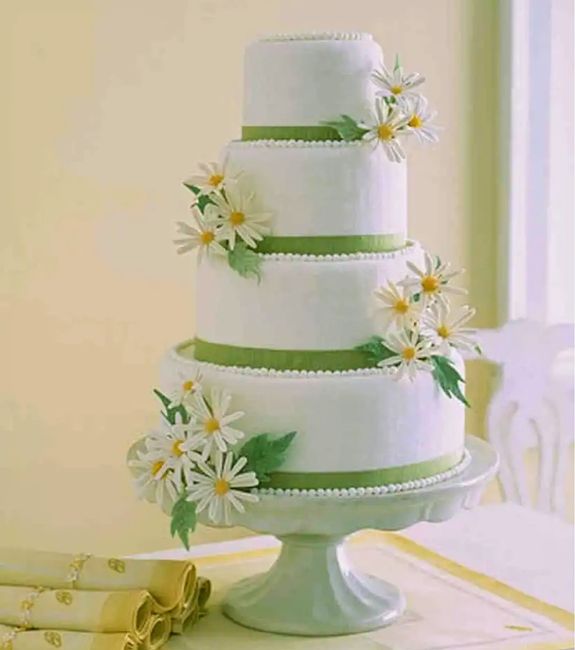Pasteles blancos para bodas. Combinados en colores o blanco puro! 14