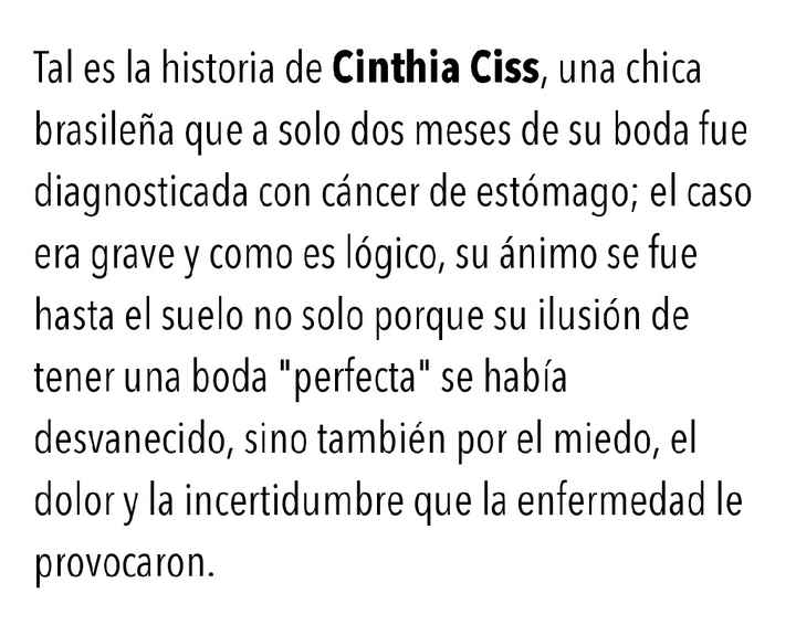 Descubrió su enfermedad poco antes de la boda. - 4