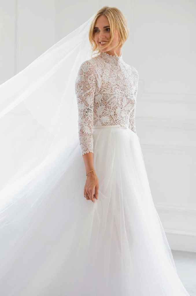 Chiara Ferragni Lució tres vestidos en su boda con rapero Ferez - 7