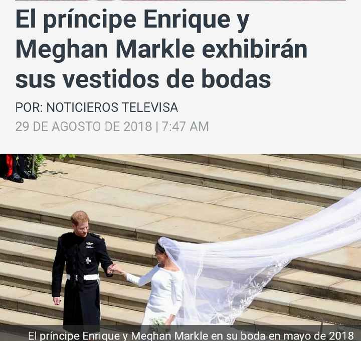 El principe Harry y Meghan Markley exhiben sus trajes de boda - 1